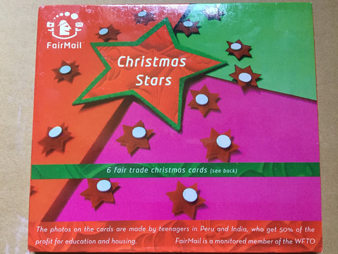 FairMail Christmas Stars - set of 6 Cards